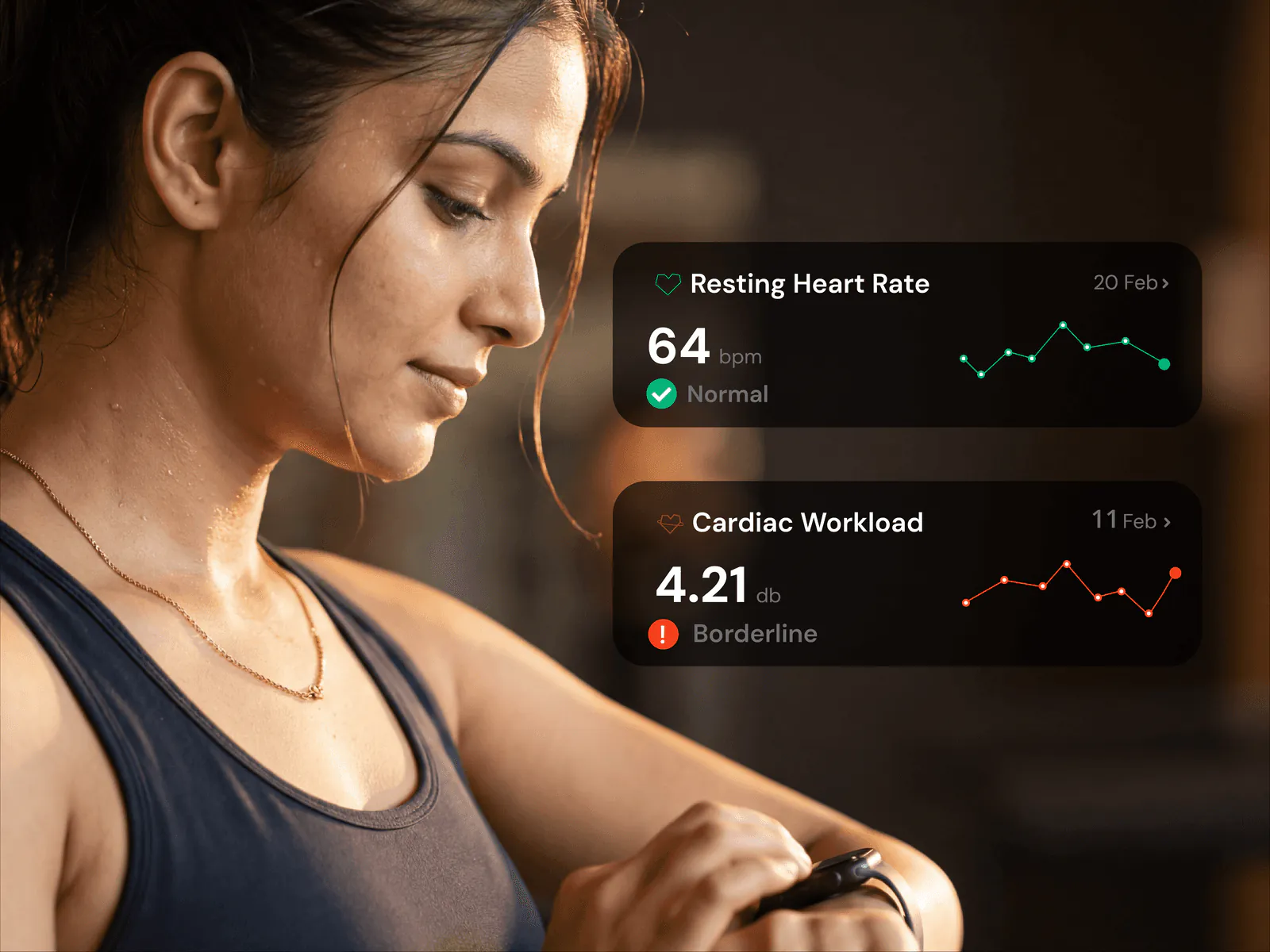 RightLife tracking heart rate from a wearable